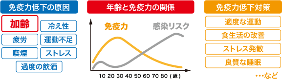 免疫力低下の原因と対策