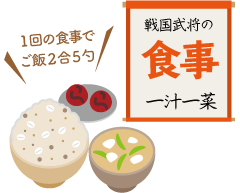 １回の食事で２合５勺