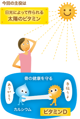 日光によって作られる太陽のビタミン